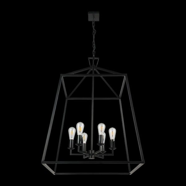 K-Light 40W E27 230V XL Inverted Pentagon Ranch Pendant - WE-KLCH-392