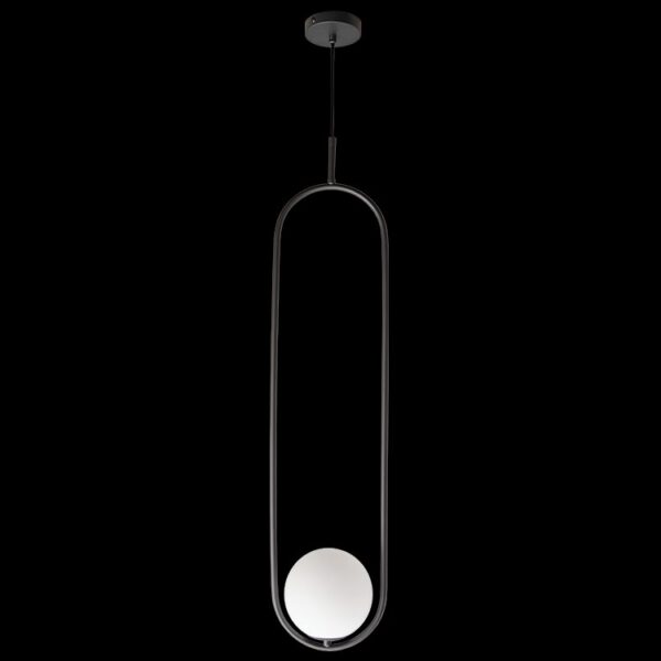 K-Light 3.5W G9 LED 230V Long Luna Charcoal Black Pendant - LW-KLCH-1100/BL