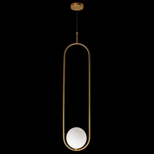 K-Light 3.5W G9 LED 230V Long Luna Gold Pendant - LW-KLCH-1100/GD