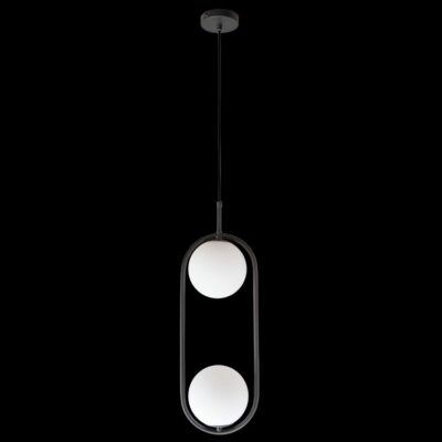 K-Light 3.5W G9 LED 230V Double Luna Charcoal Black Pendant - LW-KLCH-1200/BL
