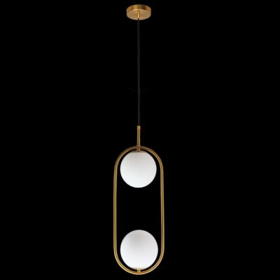 K-Light 3.5W G9 LED 230V Double Luna Gold Pendant - LW-KLCH-1200/GD
