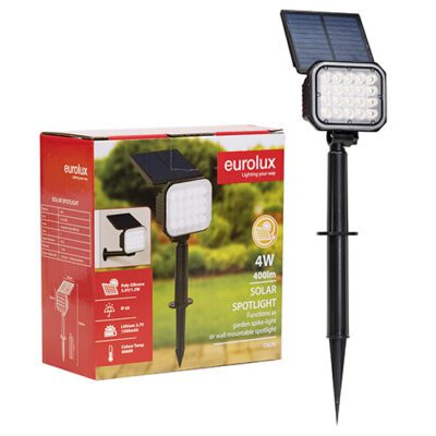 Eurolux Solar Spot Light Black LED 4W - O676