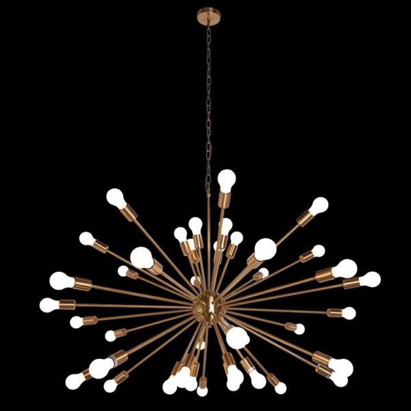 K-Light 40W E27 230V 40 Light Large Supernova Pendant - WE-KLCH-301/GD
