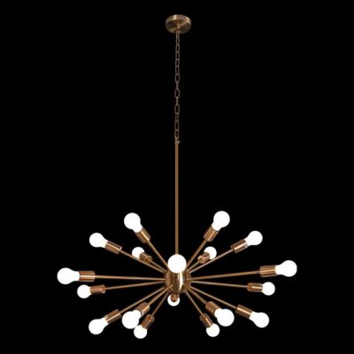 K-Light 40W E27 230V 18 Light Medium Supernova Pendant - WE-KLCH-302/GD