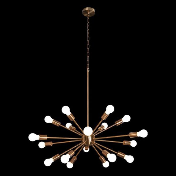 K-Light 40W E27 230V 18 Light Medium Supernova Pendant - WE-KLCH-302/GD