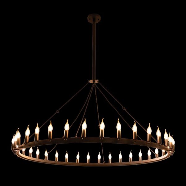 K-Light 40W 36 x E14 230V Round Ranch Pendant -  WE-KLCH-397/36