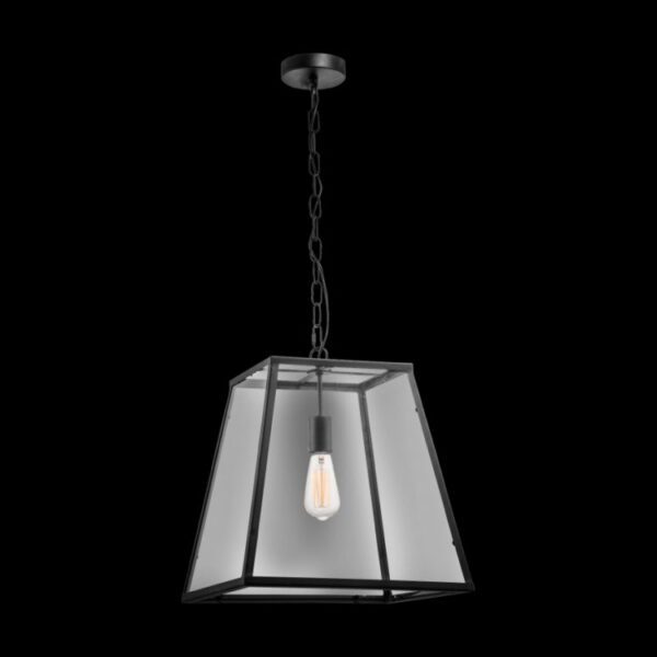 K-Light 40W E27 230V Large Square Rustic Lantern - CA-KLCH-1106
