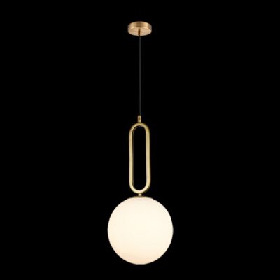 K-Light 40W E27 230V Large Croquet Antique Brass Glass Pendant - A-KLCH-913-30