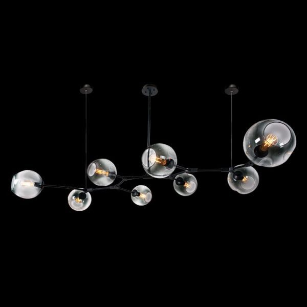 K-Light 40W E27 230V 8 Light Molecule Horizontal Pendant - GO-KLCH170-8/B