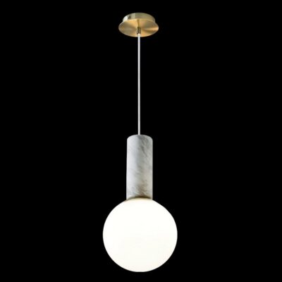 K-Light 5W G9 230V LED White Marble Pendant - GO-KLCH-830/WH