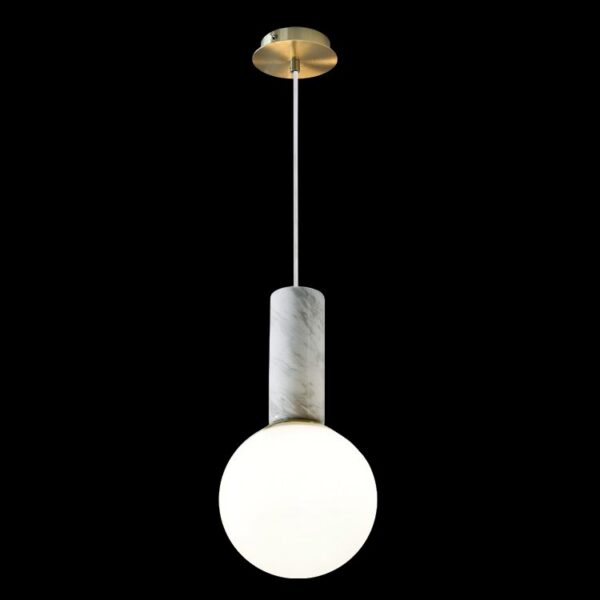 K-Light 5W G9 230V LED White Marble Pendant - GO-KLCH-830/WH