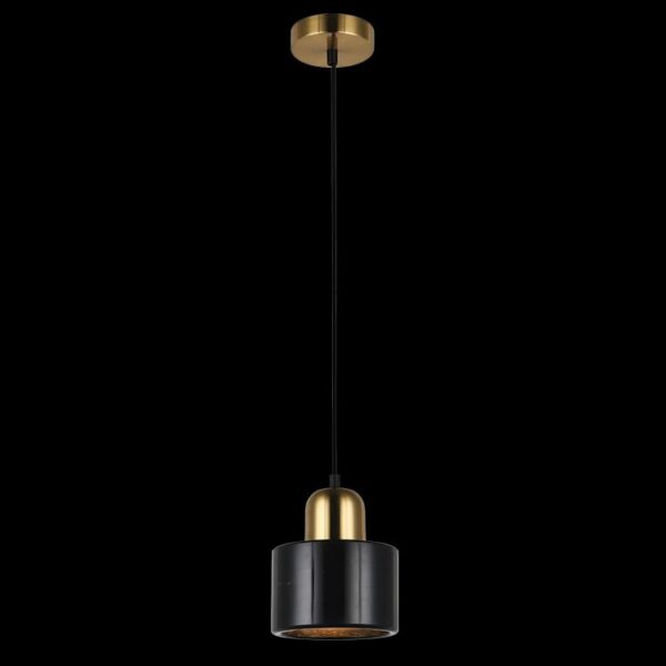 K-Light 40W E27 230V Black Marble Pendant - T-KLCH-840/BL