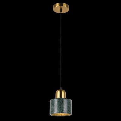 K-Light 40W E27 230V Green Marble Pendant - T-KLCH-840/GR