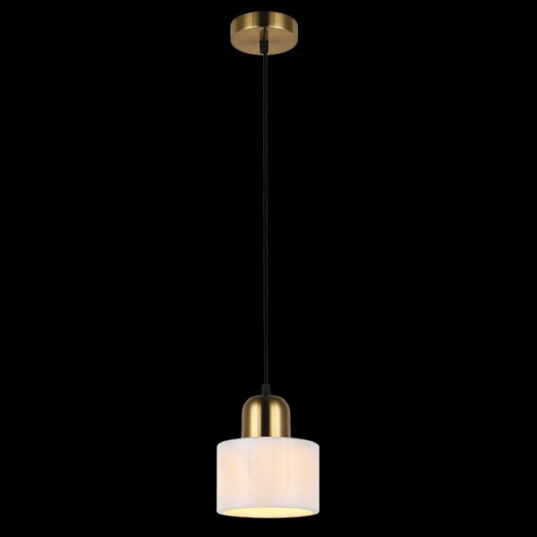 K-Light 40W E27 230V White Marble Pendant - T-KLCH-840/WH