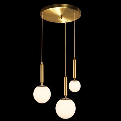 K-Light 40W E14 230V Fizz Pop Opal Glass Cluster on a Plate - 3E-KLCH-108/3P