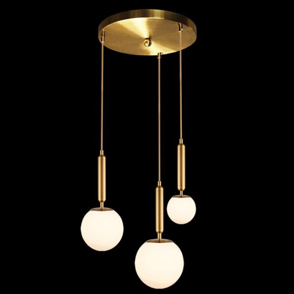 K-Light 40W E14 230V Fizz Pop Opal Glass Cluster on a Plate - 3E-KLCH-108/3P