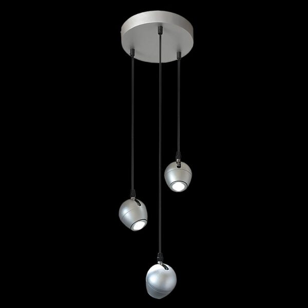 K-Light 5W GU10 230V Trio Adjustable Bullet Head Pendant - N-KLS-5781/3