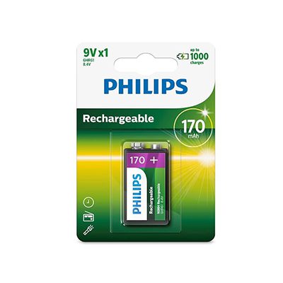 Philips Rechargeable 9V Battery 8.4V 1 Pack - AV709
