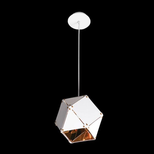 K-Light 40W E27 230V 1 Light White Magic Box Pendant - GO-KLCH313-1/W