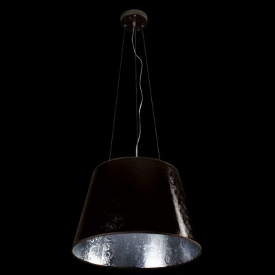 K-Light 40W E27 230V Copper / Silver Tapered Drum Pendant - KLCH-300CO/SL