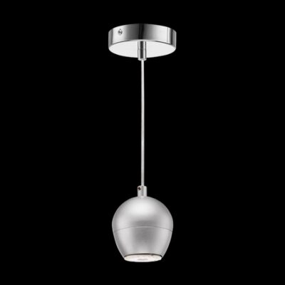 K-Light 50W GU10 230V Brushed Aluminium Bubble Single Pendant - FL-KLCH-5954/1A