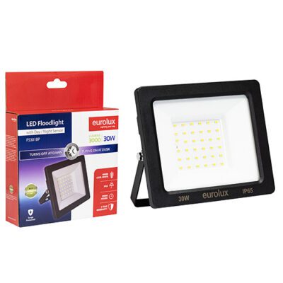 Eurolux LED 30w Floodlight Day/Night 4000K - FS301BP