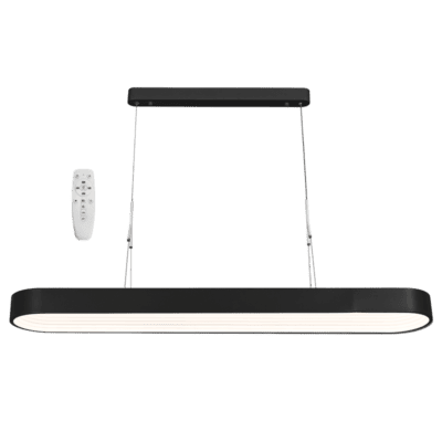 Brightstar PEN687 BLACK 3 CCT LED Metal and Plastic Pendant with Remote Control