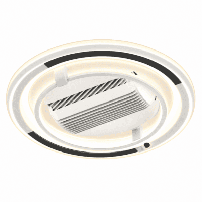 140W Modern Geometric Round LED Ceiling Fan Light - IS600-3006