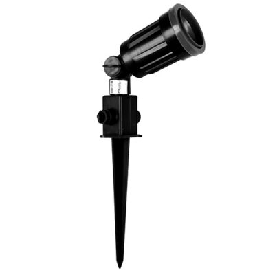 Eurolux Garden Spike Plastic Black 1xPAR38 - O27B