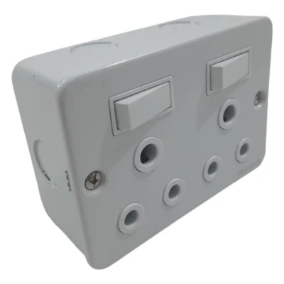 Redisson Industrial Double Switched Socket